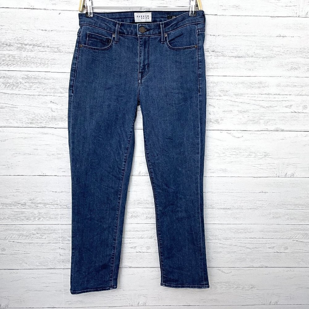 Parker Smith Women's Jeans Straight Leg Medium Wash Stretch size 4/27 length 27"